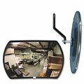 See-All Industries Round Rectangular Glass Convex Mirror, 12x18in 0 RR1218